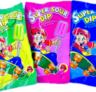Lollipop Sour Powder blåbär